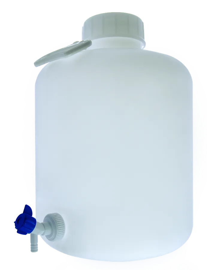 BOTTLE WIDE MOUTH, WITH COCK