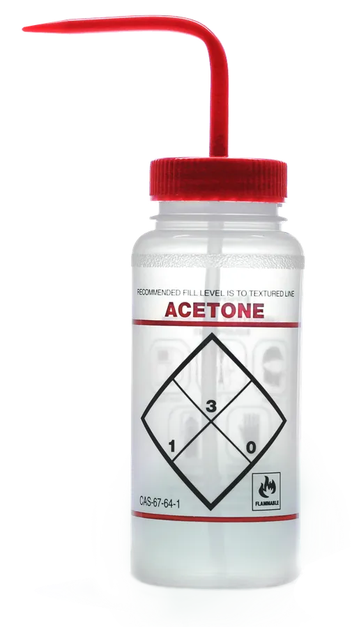 SAFETY LABEL WASH BOTTLE
