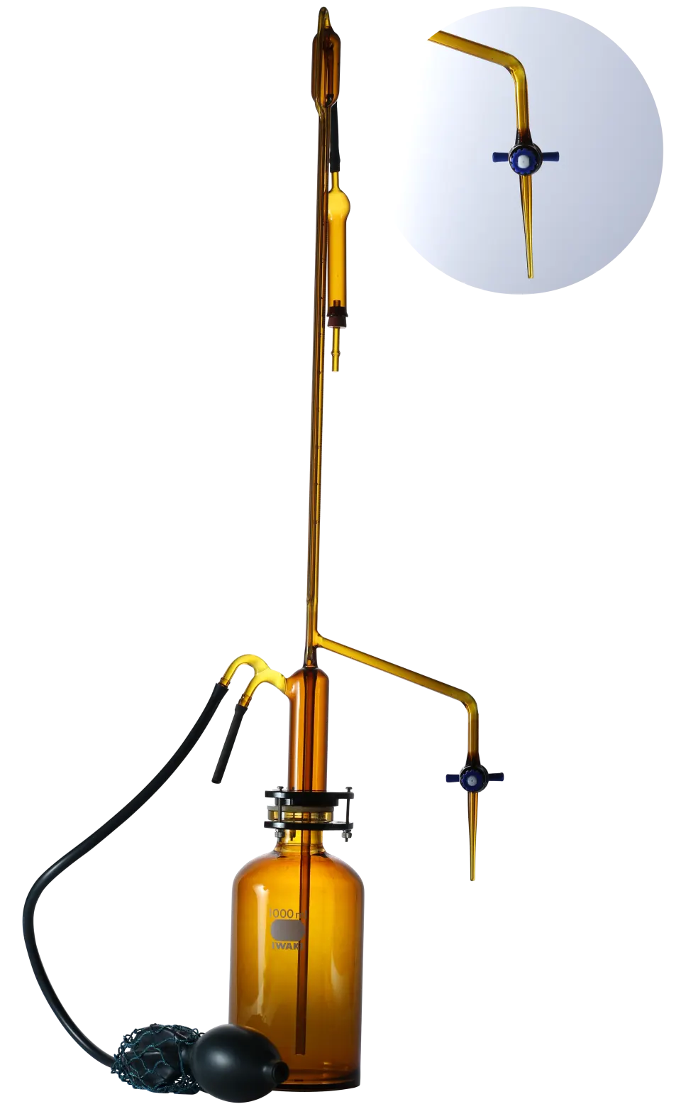 Automatic Burette Amber Teflon Stopcock