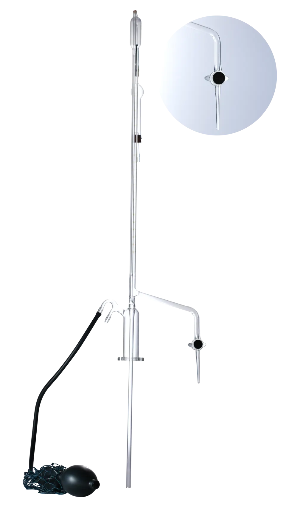 Automatic Burette Clear Glass Stopcock Without Bottle