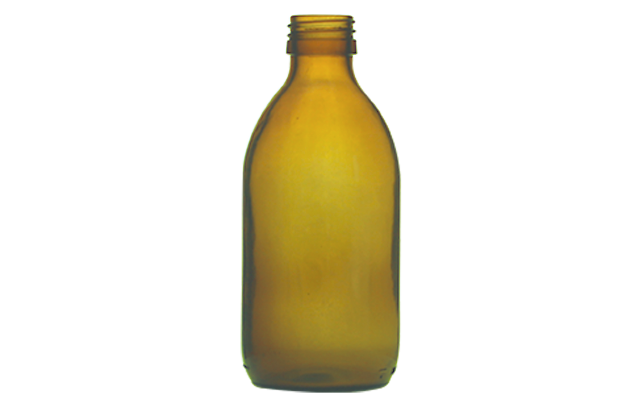 Bottle, amber, w/o cap, 30 ml